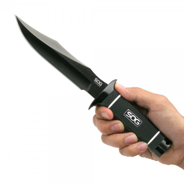 סכין טקטית – SOG Tech Bowie Black TiNi