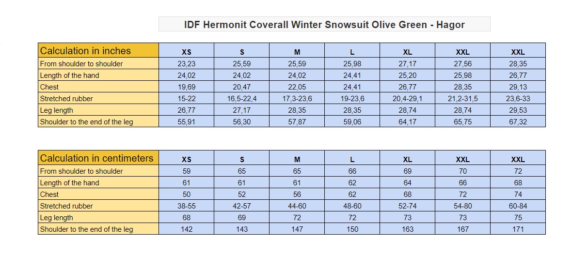 IDF Hermonit Coverall Snowsuit