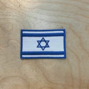 Патч флаг Израиля - голубая окантовка