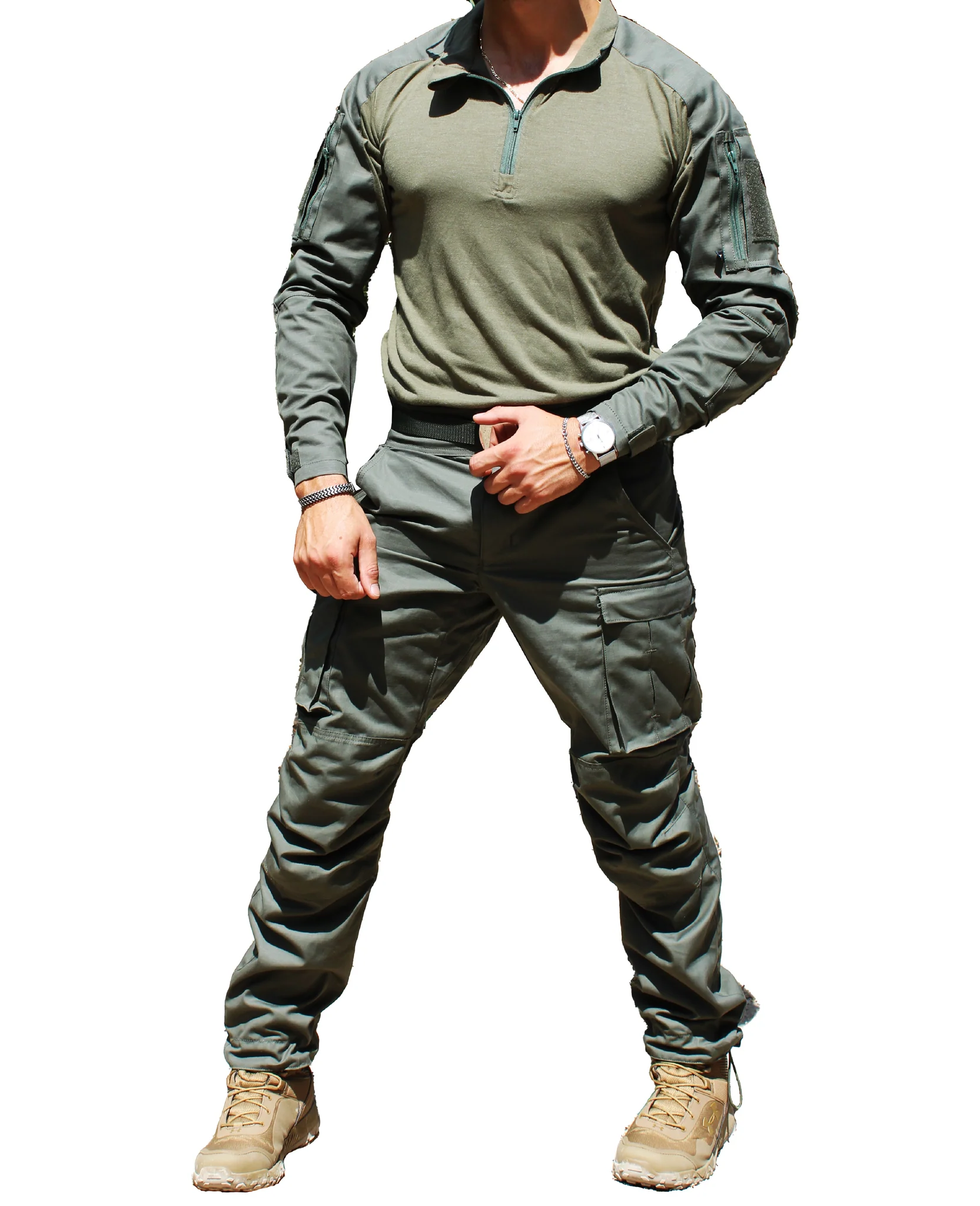 סט מדים טקטים מקצועיים A10 EQUIPMENT® מכנס + חולצה - לוחמים ישראל