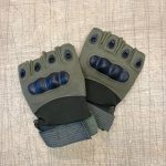 Tactical Gloves Green Half Finger