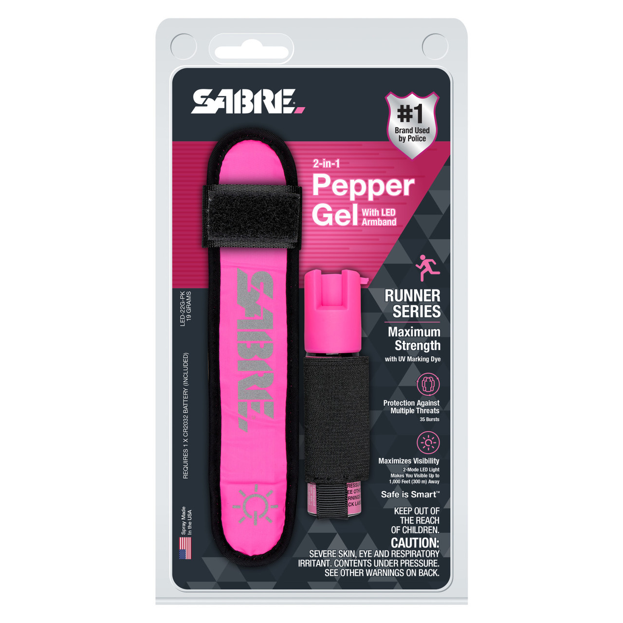 Pepper Spray And Led Arm Band