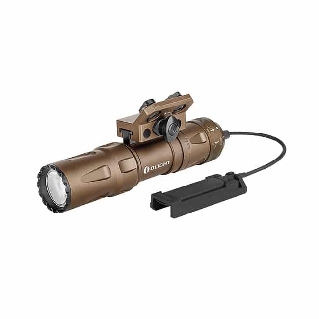 פנס לרוס"ר עם מחבר M-LOK, סוללה נטענת הניתנת להחלפה, מחבר PTT וכבל טעינה (Olight Odin Mini) פנס לרוס"ר עם מחבר M-LOK, סוללה נטענת הניתנת להחלפה, מחבר PTT וכבל טעינה (Olight Odin Mini)
