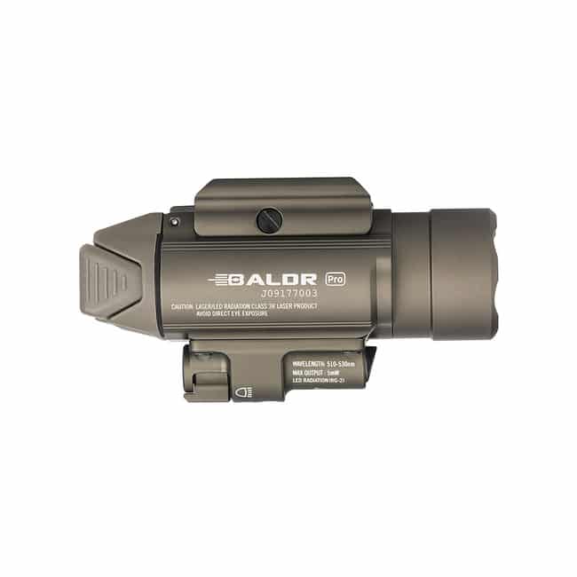 פנס לאקדח ומתאם למסילת פיקטיני Olight Baldr Pro - פנס וציין לייזר ירוק, אלומה רחבה במרחק 260 מטרים פנס לאקדח ומתאם למסילת פיקטיני Olight Baldr Pro - פנס וציין לייזר ירוק, אלומה רחבה במרחק 260 מטרים