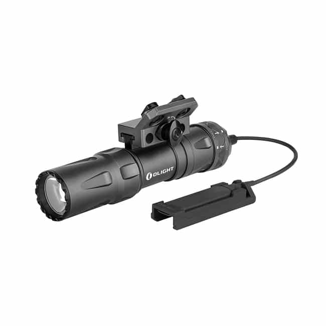 פנס לרוס"ר עם מחבר M-LOK, סוללה נטענת הניתנת להחלפה, מחבר PTT וכבל טעינה (Olight Odin Mini) פנס לרוס"ר עם מחבר M-LOK, סוללה נטענת הניתנת להחלפה, מחבר PTT וכבל טעינה (Olight Odin Mini)