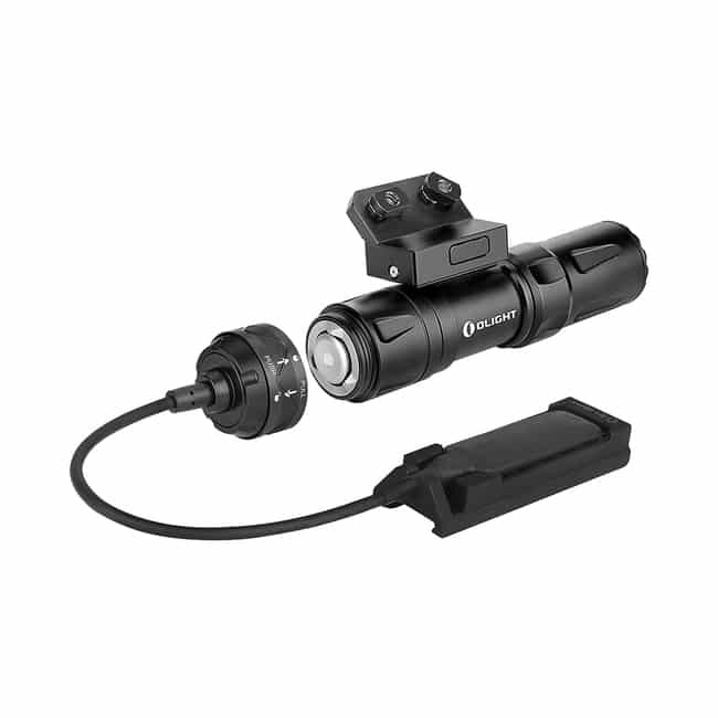 פנס לרוס"ר עם מחבר M-LOK, סוללה נטענת הניתנת להחלפה, מחבר PTT וכבל טעינה (Olight Odin Mini) פנס לרוס"ר עם מחבר M-LOK, סוללה נטענת הניתנת להחלפה, מחבר PTT וכבל טעינה (Olight Odin Mini)