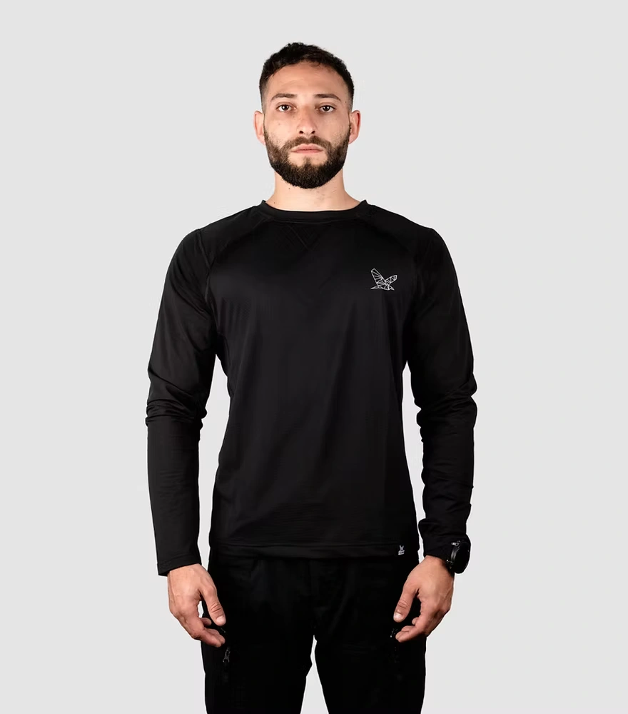 Alpha T-Shirt Long Sleeve - Night Heron Alpha T-Shirt Long Sleeve - Night Heron
