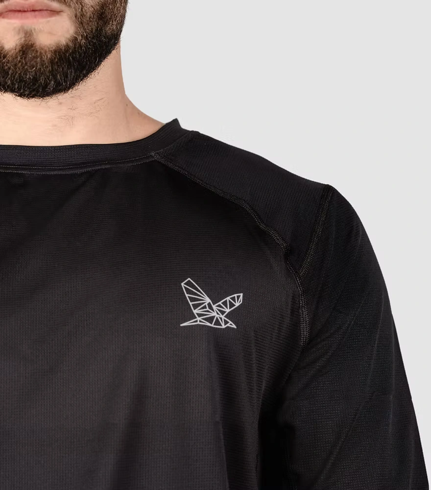 Alpha T-Shirt Long Sleeve - Night Heron Alpha T-Shirt Long Sleeve - Night Heron