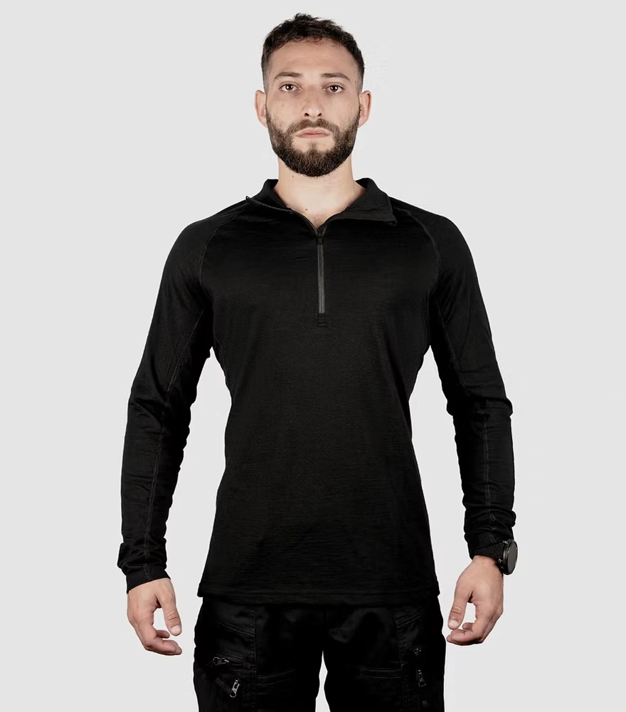 חולצה שכבת בסיס צמר מרינו BRAVO SHIRT ACTIVE - Night Heron חולצה שכבת בסיס צמר מרינו BRAVO SHIRT ACTIVE - Night Heron
