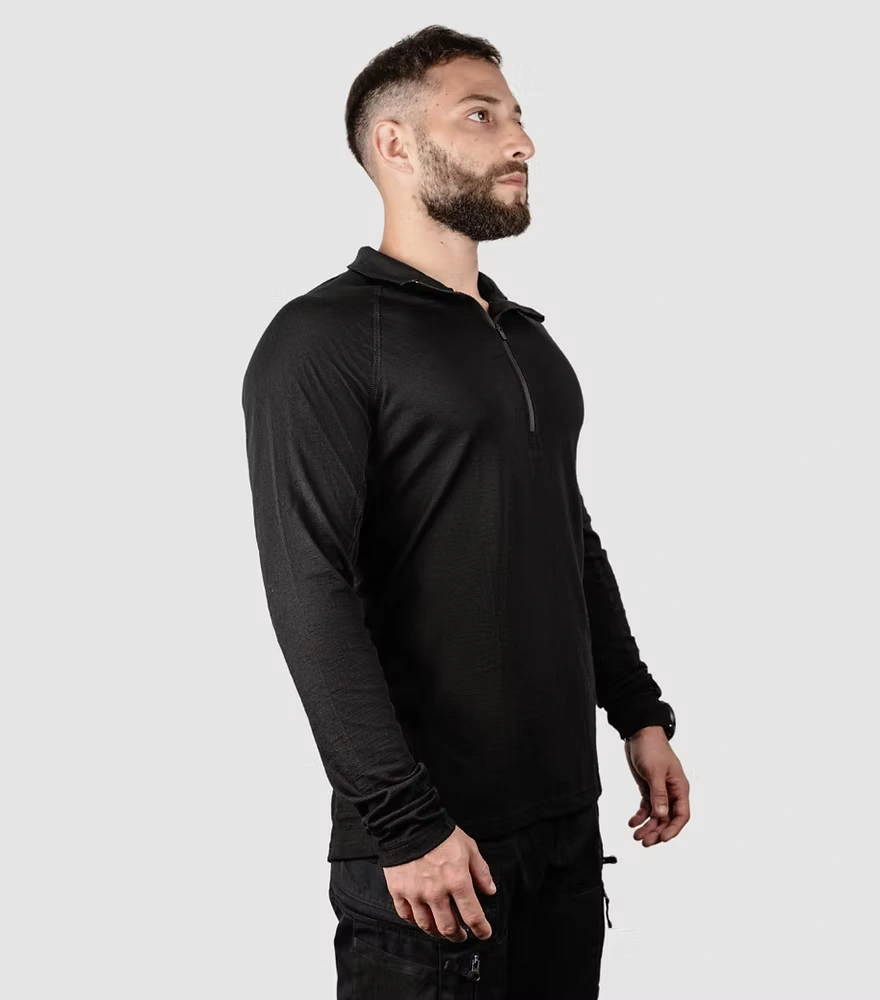 חולצה שכבת בסיס צמר מרינו BRAVO SHIRT ACTIVE - Night Heron חולצה שכבת בסיס צמר מרינו BRAVO SHIRT ACTIVE - Night Heron
