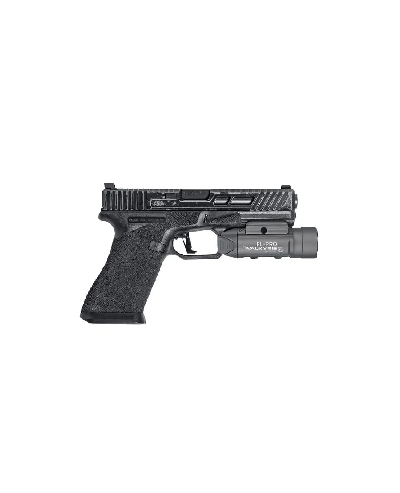 Olight-PL-PRO VALKYRIE (flashlight only) Weapon-mounted flashlight with adjustable mounting adapter, featuring a wide beam with a range of 280 meters