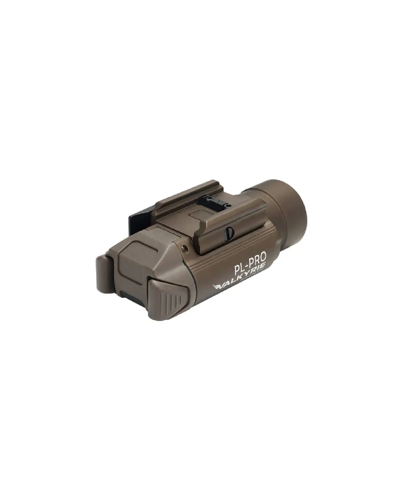 Olight-PL-PRO VALKYRIE (flashlight only) Weapon-mounted flashlight with adjustable mounting adapter, featuring a wide beam with a range of 280 meters
