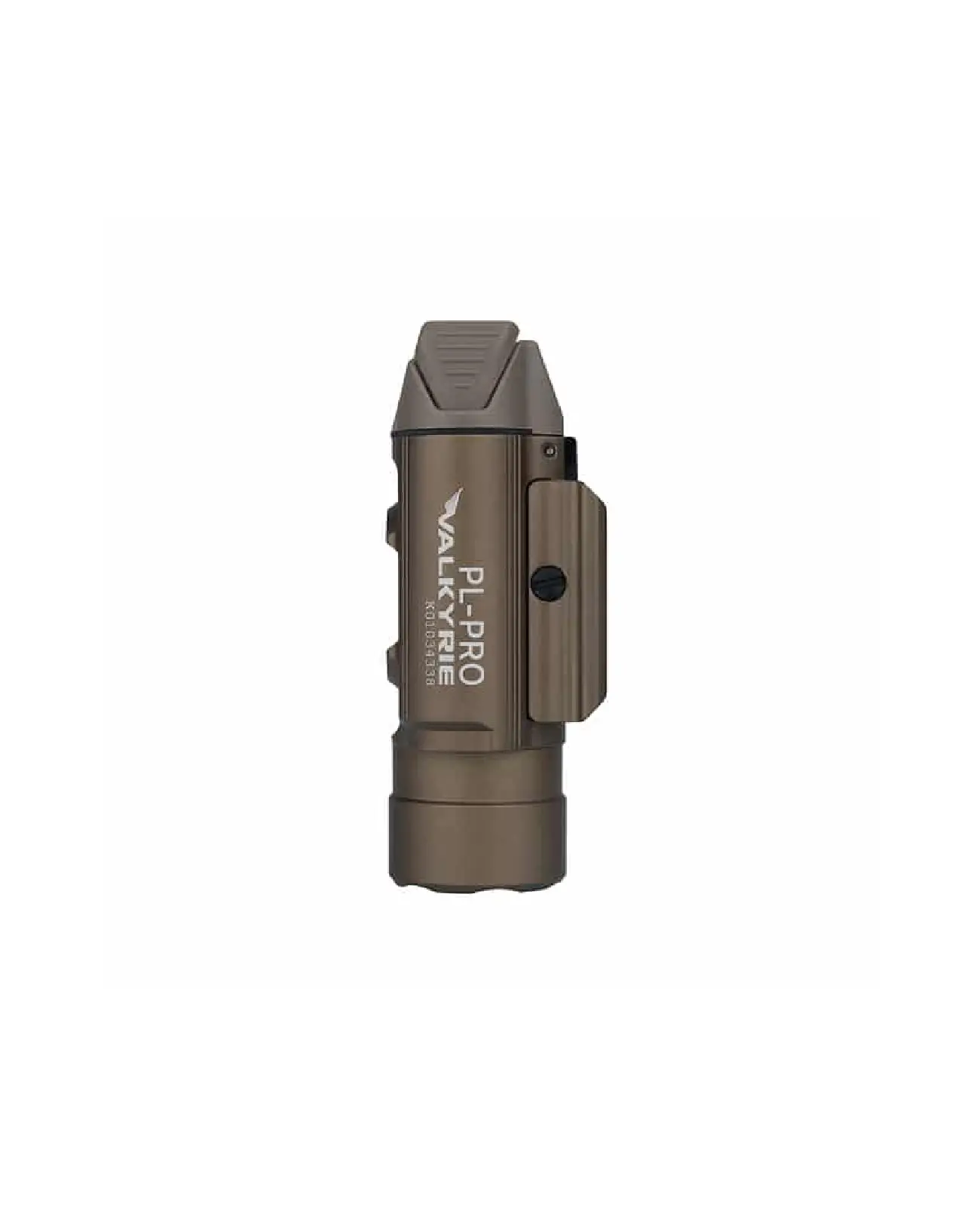 Olight-PL-PRO VALKYRIE (flashlight only) Weapon-mounted flashlight with adjustable mounting adapter, featuring a wide beam with a range of 280 meters