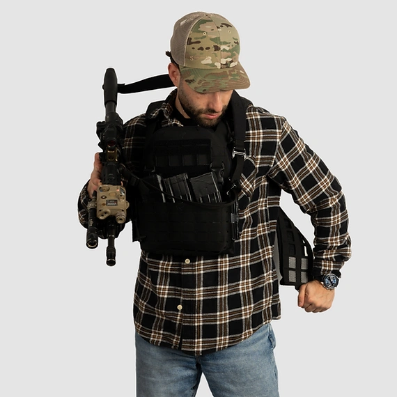 אפוד לחימה מודולארי - X-RAY PLATE CARRIER NIGHT HERON