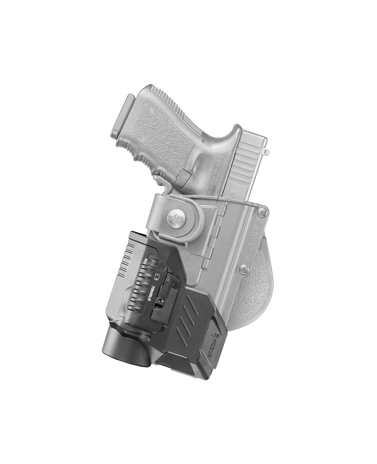 Fobus Paddle Holster w. Hinge & Passive Retention for Glock 17, 22, 31 with Tactical Accessory RBT17