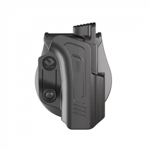 ORPAZ OWB Holster for Glock and Sig Sauer, Hellcat Pro pistols featuring a Level II two-stage button-lock mechanism R-Series ORPAZ OWB Holster for Glock and Sig Sauer, Hellcat Pro pistols featuring a Level II two-stage button-lock mechanism R-Series