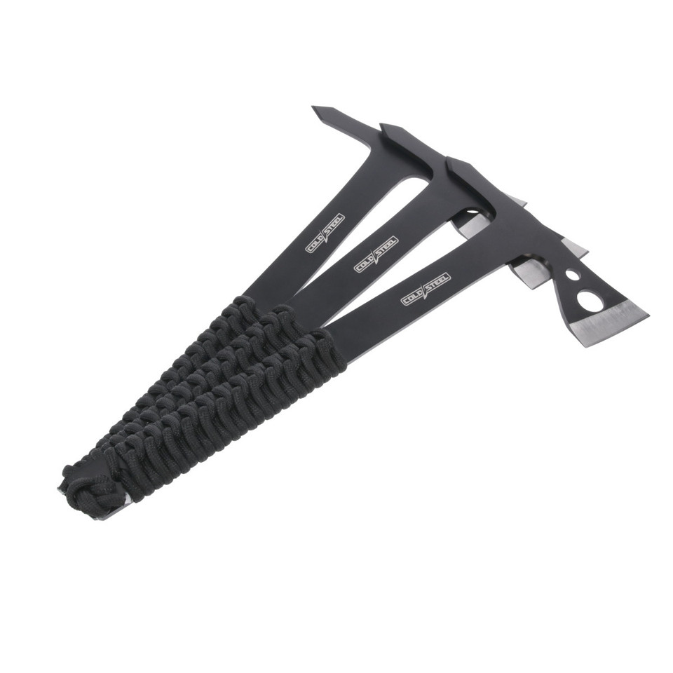 Throwing Axes, Black – 3 Pack With Sheath 2