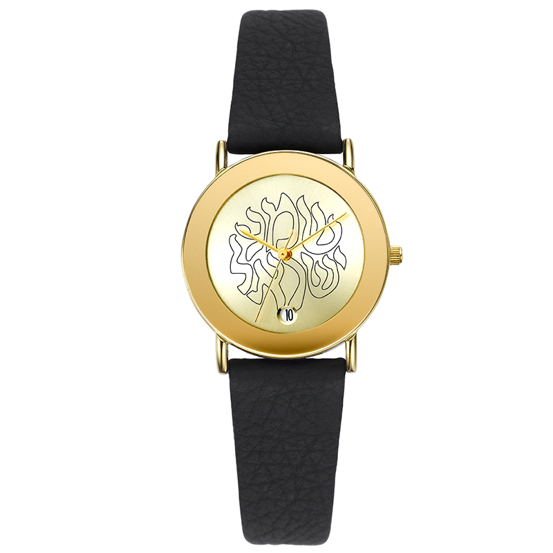 ADI Hebrew Watches-Classic Gold wristwatch with Shema israel