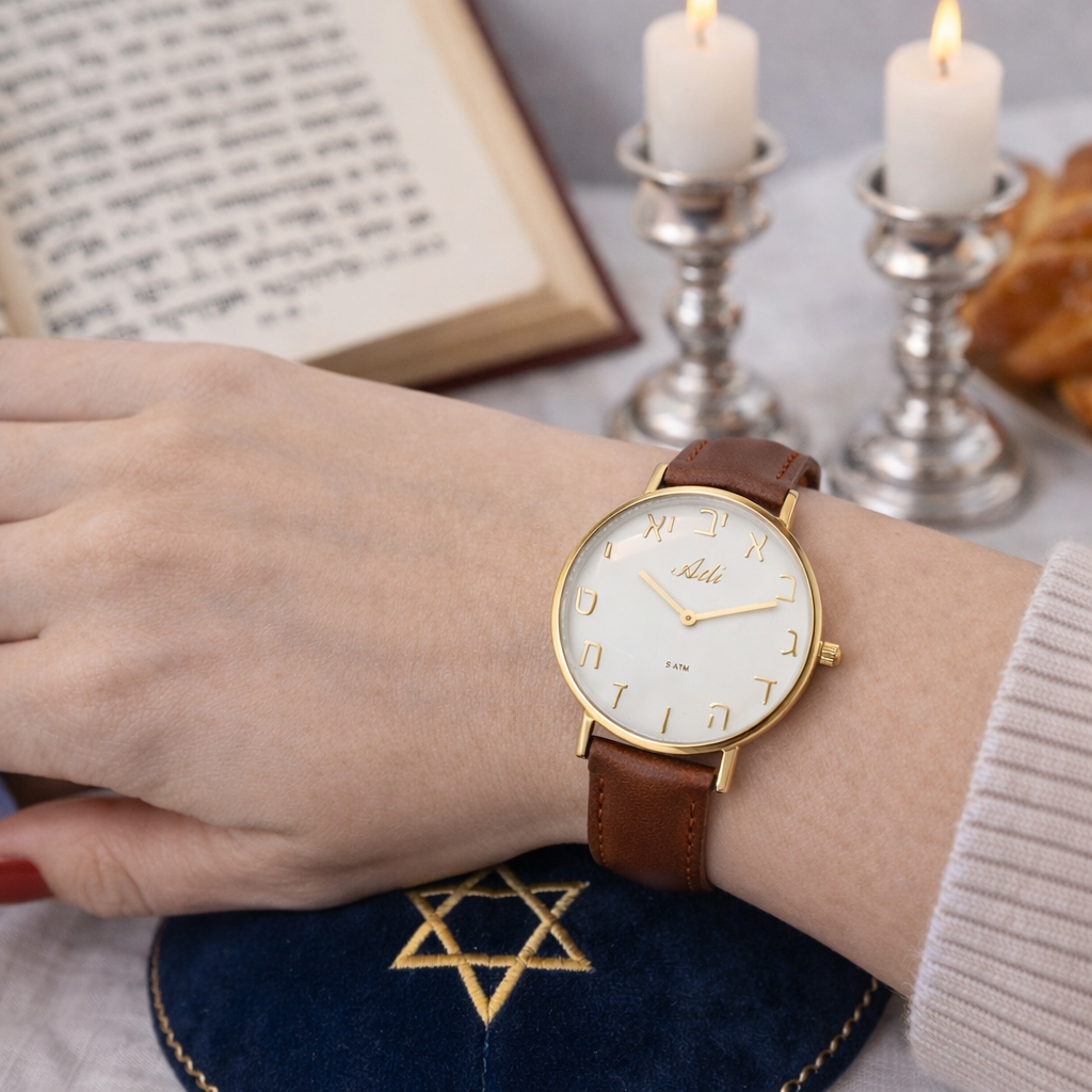 ADI Classic women’s watch with Alphabet letter display and white dial 5