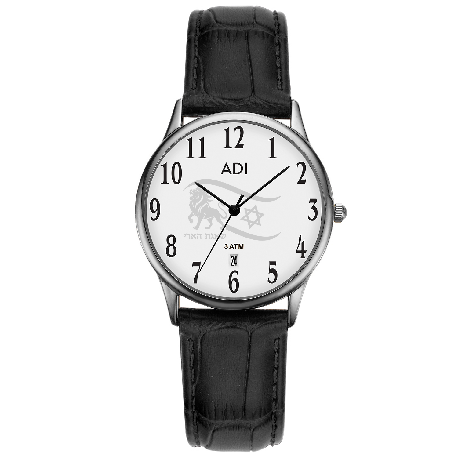 ADI Classic silver “Lion’s Roar” wristwatch