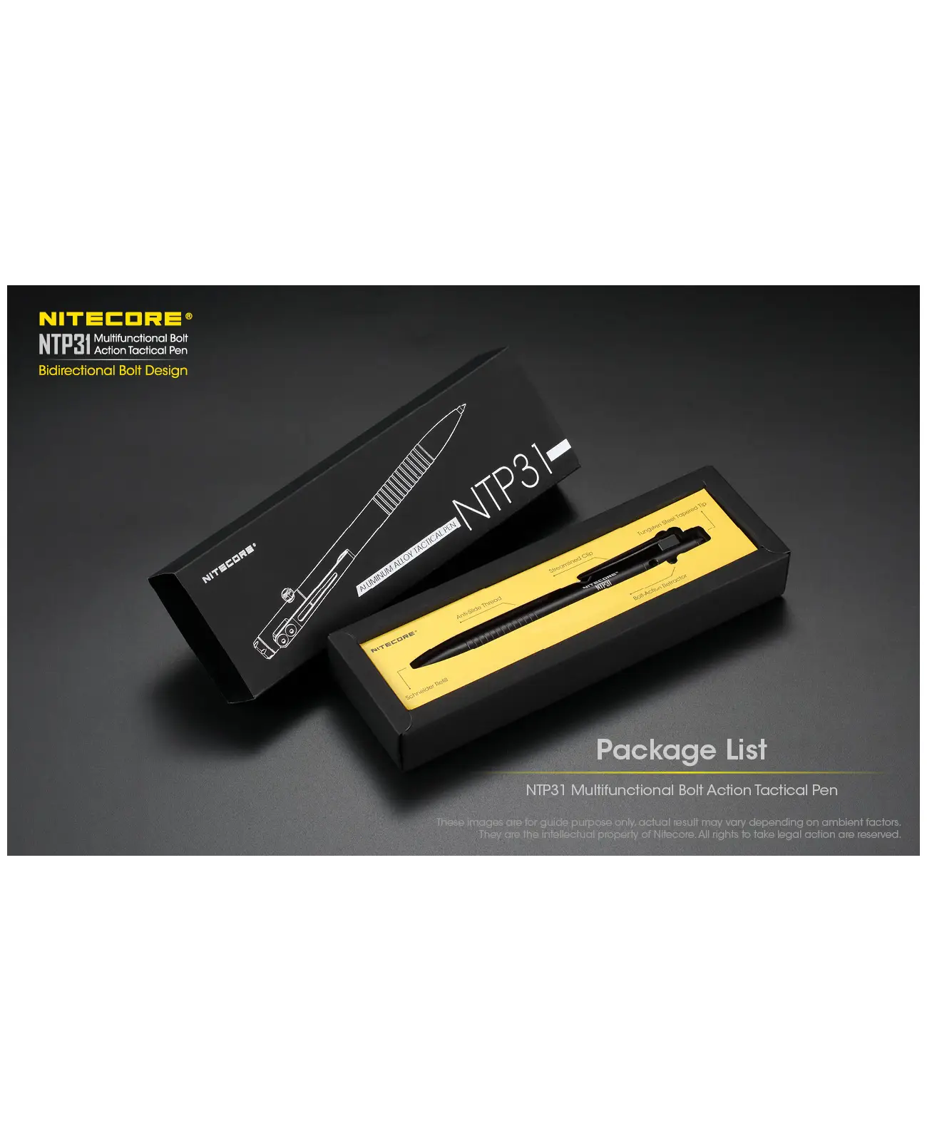 NITECORE NTP31 Multifuncional Bolt Action Tactical Pen 15