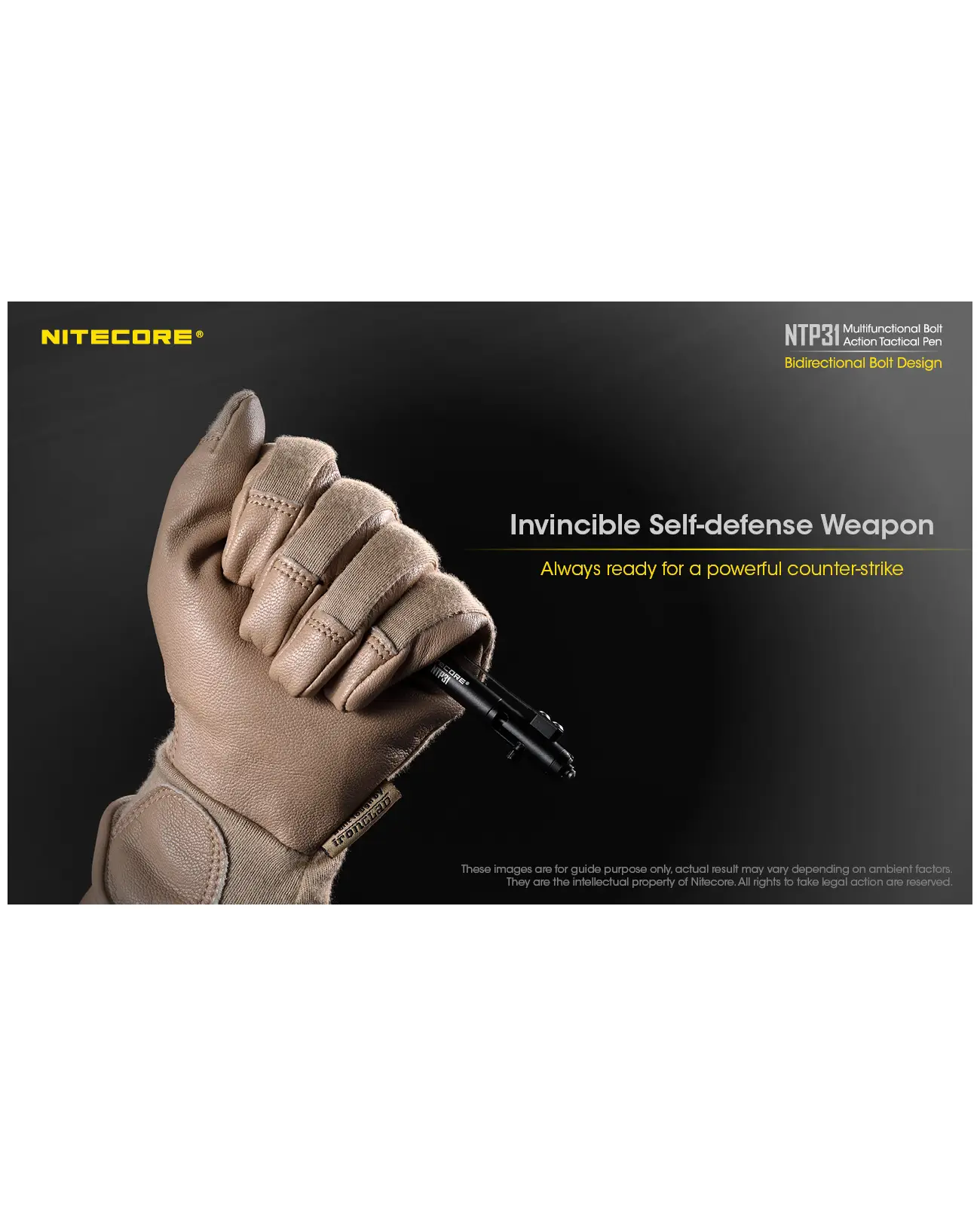 NITECORE NTP31 Multifuncional Bolt Action Tactical Pen 8