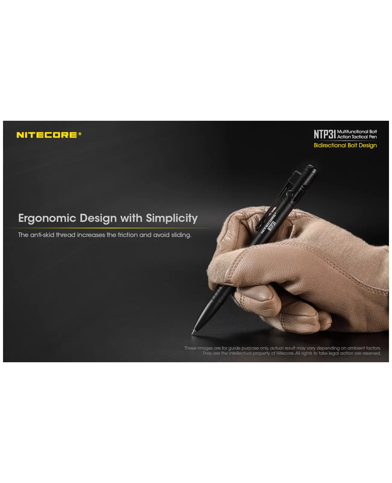 NITECORE NTP31 Multifuncional Bolt Action Tactical Pen 9