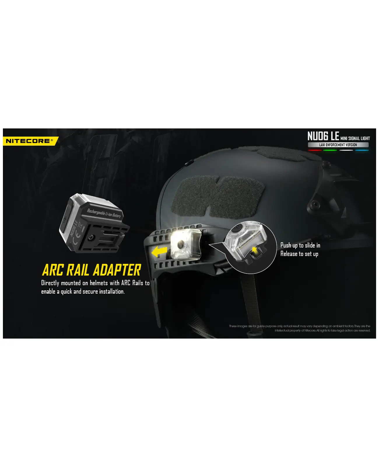 פנס איתות משטרתי לביש / סימון כוחות NITECORE NU06 LE פנס איתות משטרתי לביש / סימון כוחות NITECORE NU06 LE