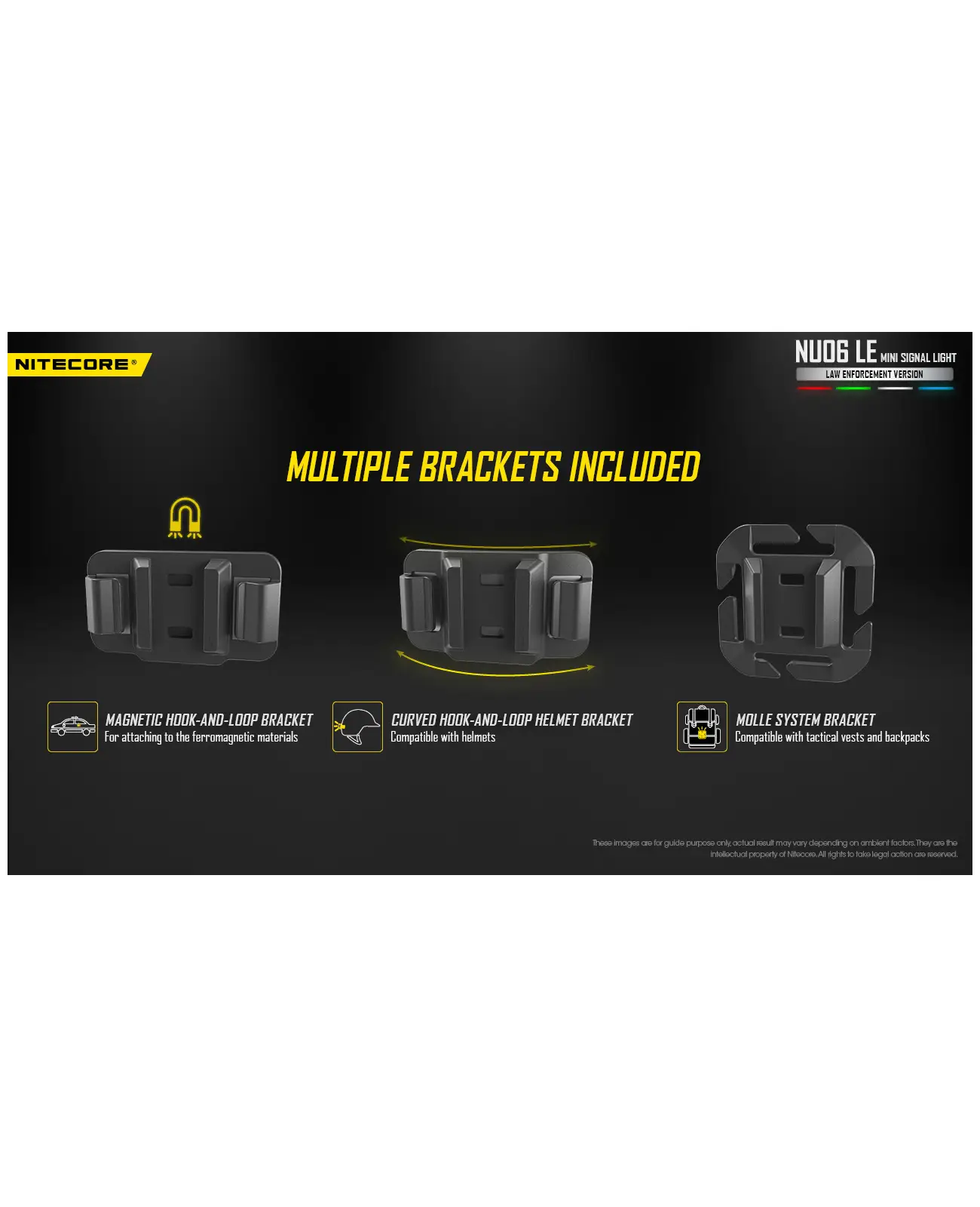 פנס איתות משטרתי לביש / סימון כוחות NITECORE NU06 LE פנס איתות משטרתי לביש / סימון כוחות NITECORE NU06 LE