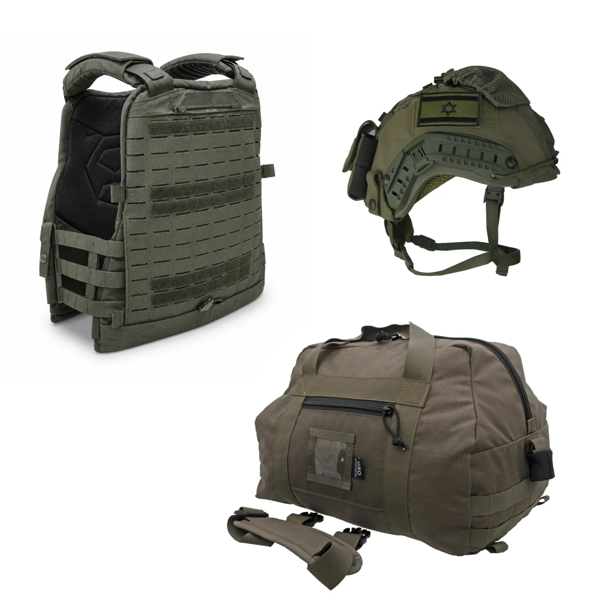 Miluim Bundle Marom Dolphin - Commando Vest + FAST Helmet + Tactical Gear Bag 100L Miluim Bundle Marom Dolphin - Commando Vest + FAST Helmet + Tactical Gear Bag 100L